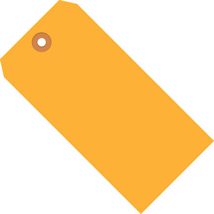 5 <span class='fraction'>3/4</span> x 2 <span class='fraction'>7/8</span>" Fluorescent Orange 13 Pt. Shipping Tags