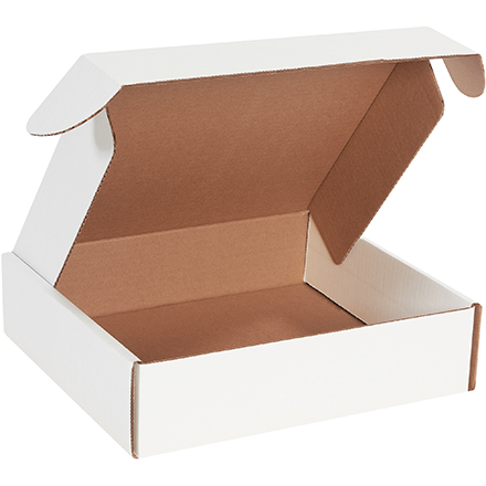 12 x 11 x 3" White Deluxe Literature Mailers