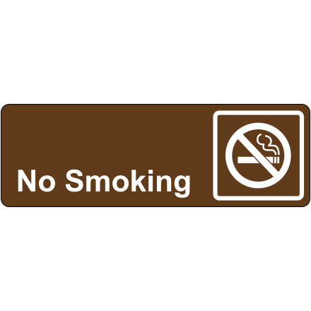 Door Sign - "No Smoking"