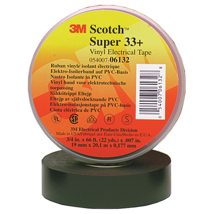 3/4" x 66' Scotch<span class='rtm'>®</span> Super 33+ Vinyl Electrical Tape