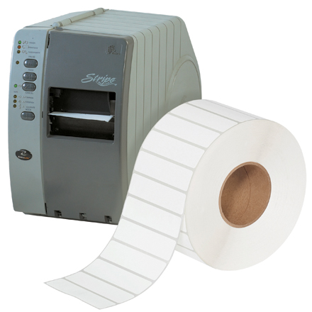 4 x 1" White Thermal Transfer Labels