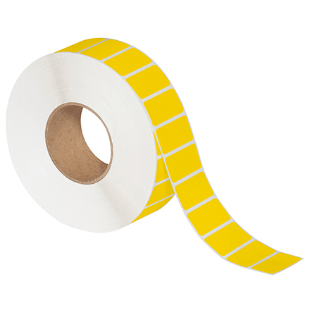 2 x 1" Yellow Direct Thermal Labels